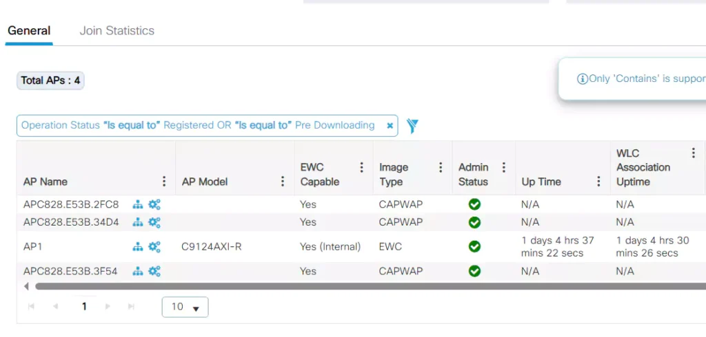 Развёртывание EWC на AP