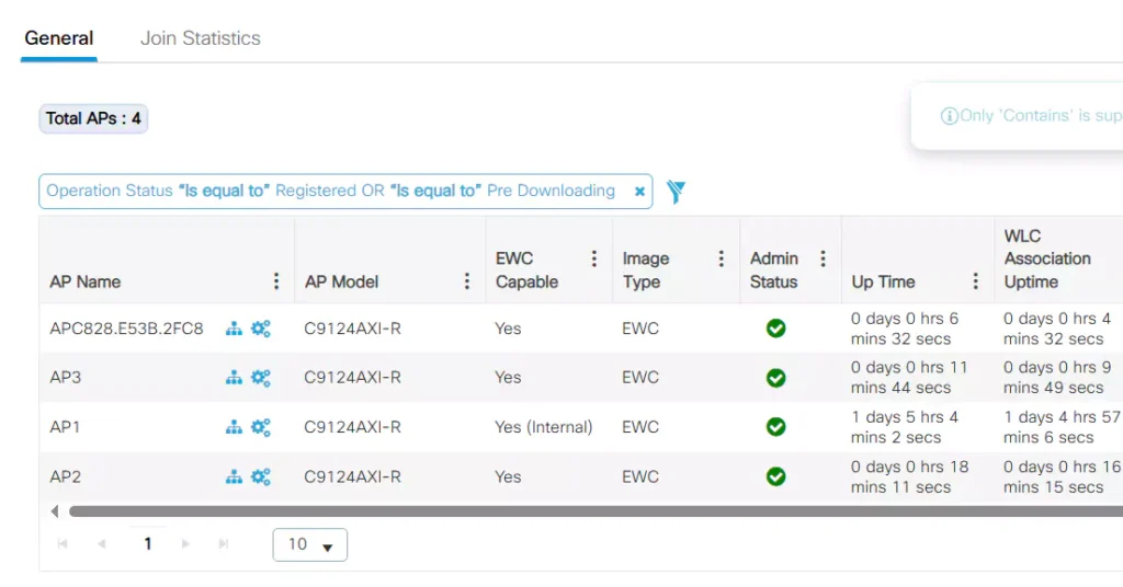 Развёртывание EWC на AP